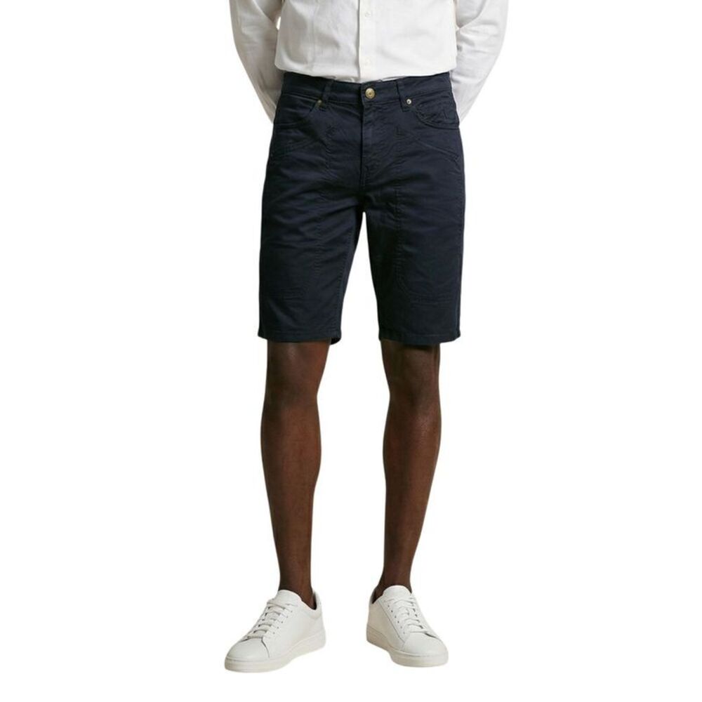 Jeckerson Blue Cotton Bermuda Men's Shorts